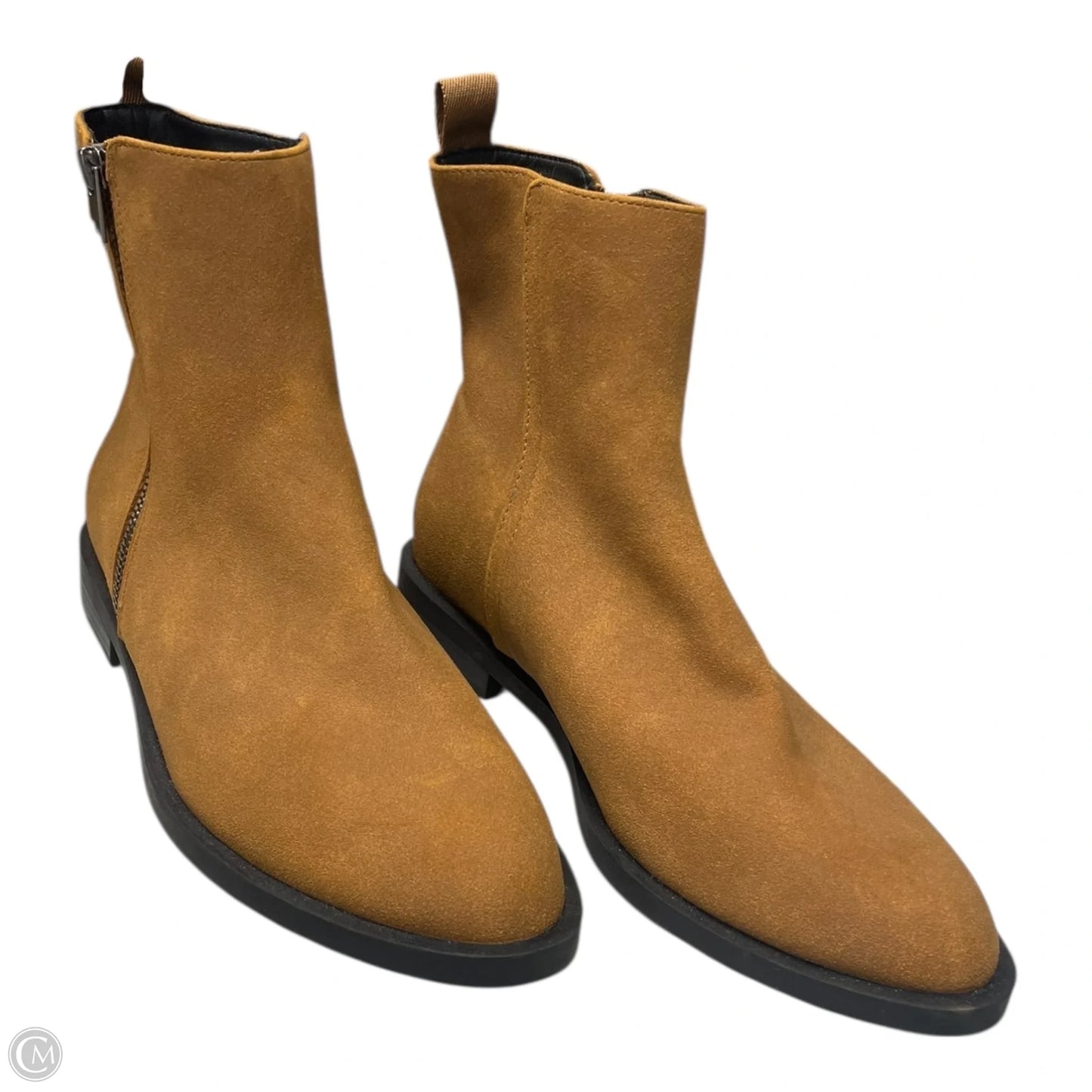 Boots Ankle Flats By Amazon Essentials In Brown, Size: 9