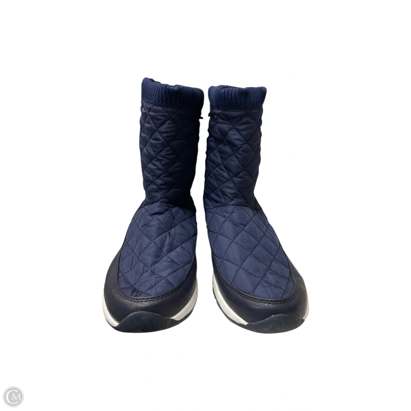 Boots Ankle Flats By tony little In Navy, Size: 8.5