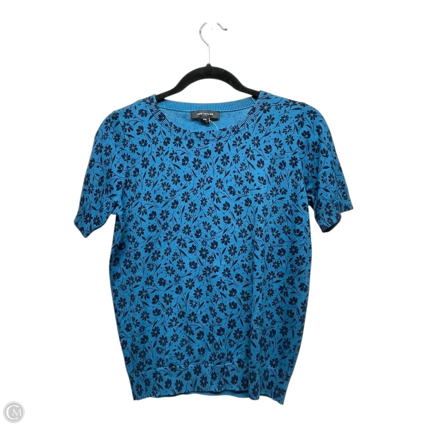 Sweater Short Sleeve By Ann Taylor In Floral Print, Size: Xxs