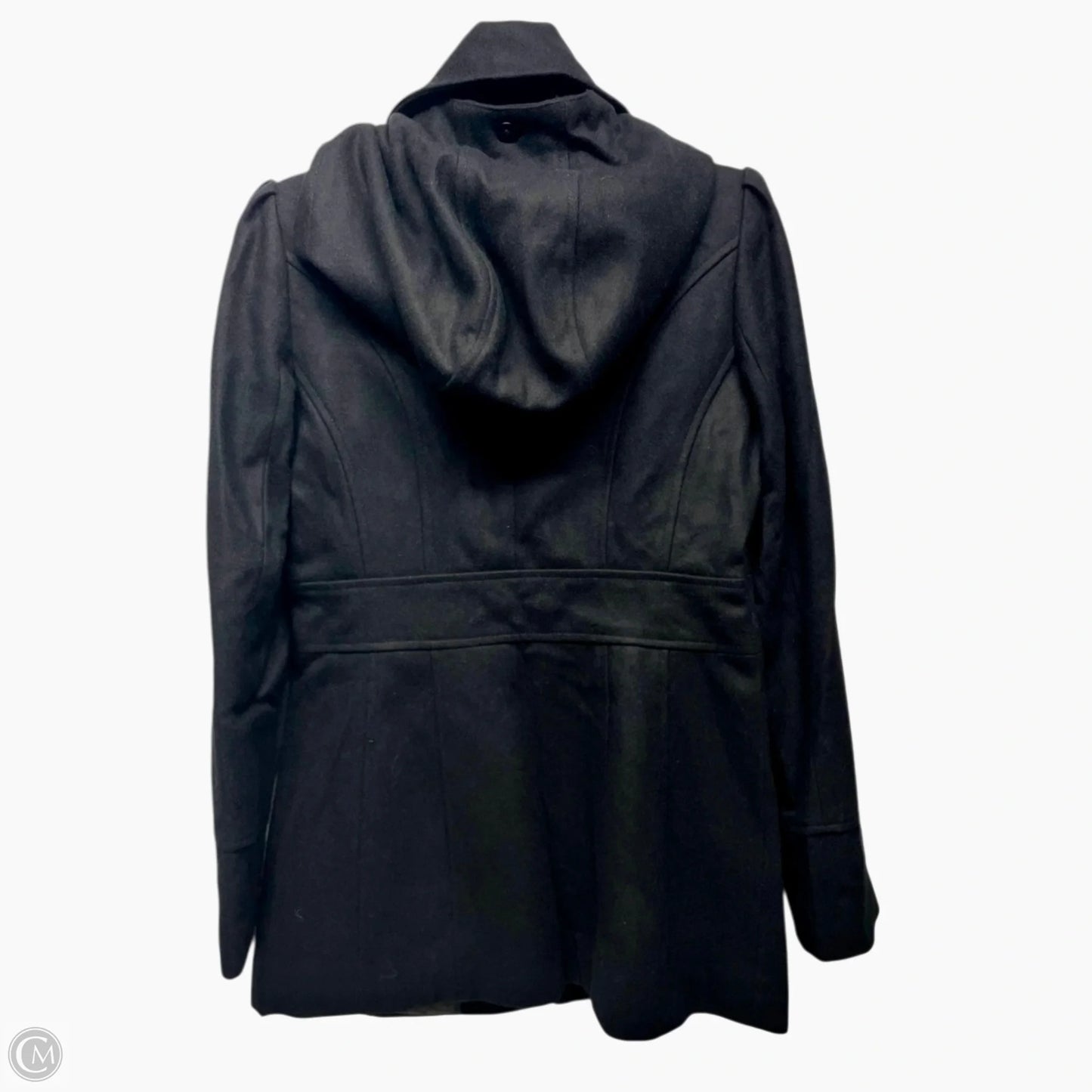 Coat Peacoat By Guess In Black, Size: M