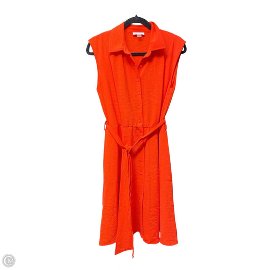 Dress Casual Short By Calvin Klein In Orange, Size: 6