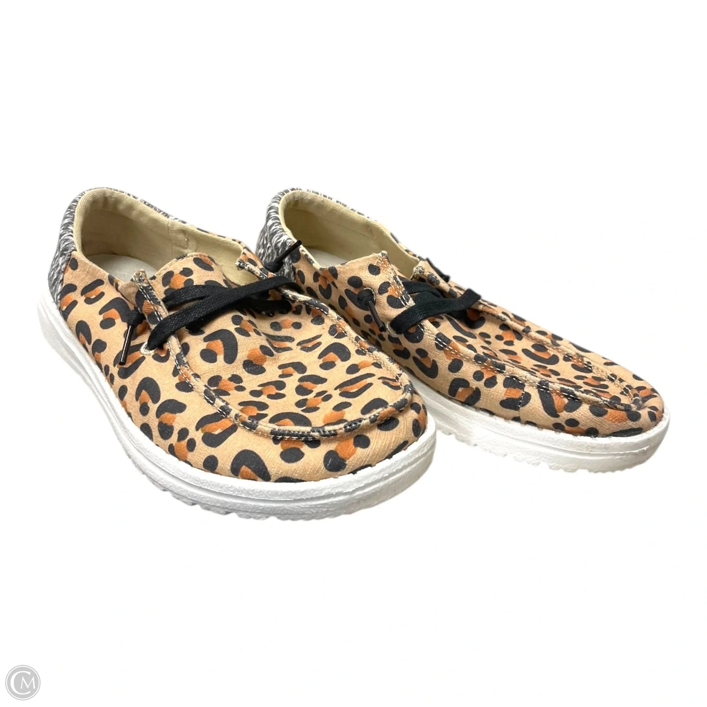Shoes Flats By Hey Dude In Animal Print, Size: 6