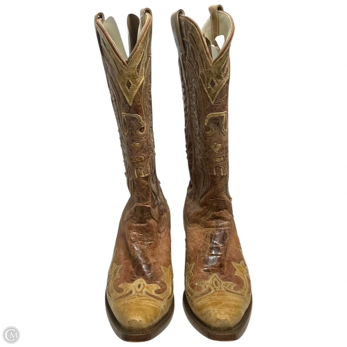 Boots Western By Corral In Brown & Tan, Size: 8.5