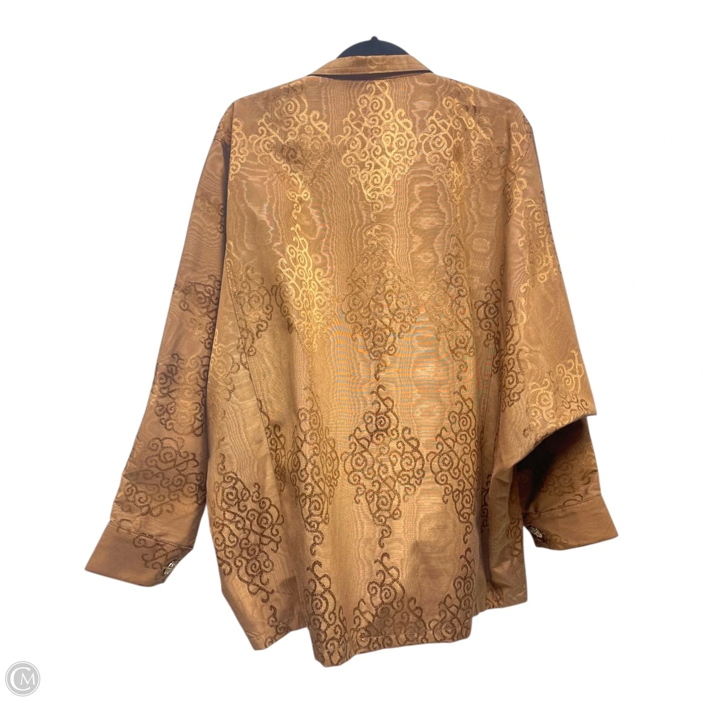 Blazer By Cache In Brown & Gold, Size: M