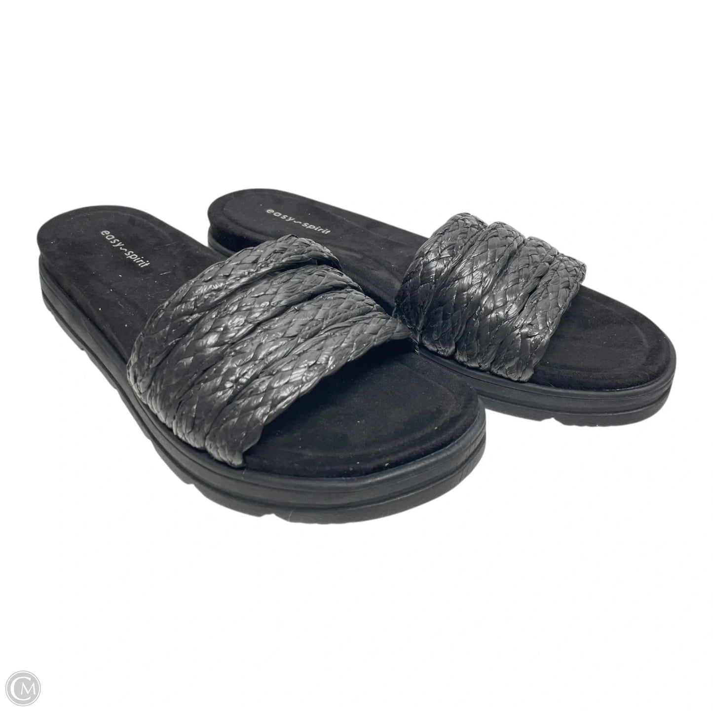 Sandals Flats By Easy Spirit In Black, Size: 10