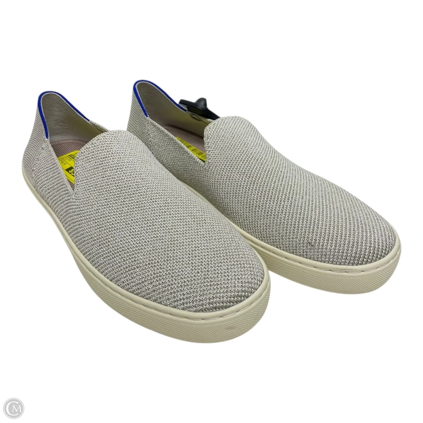 Shoes Flats By Rothys In Silver, Size: 8.5