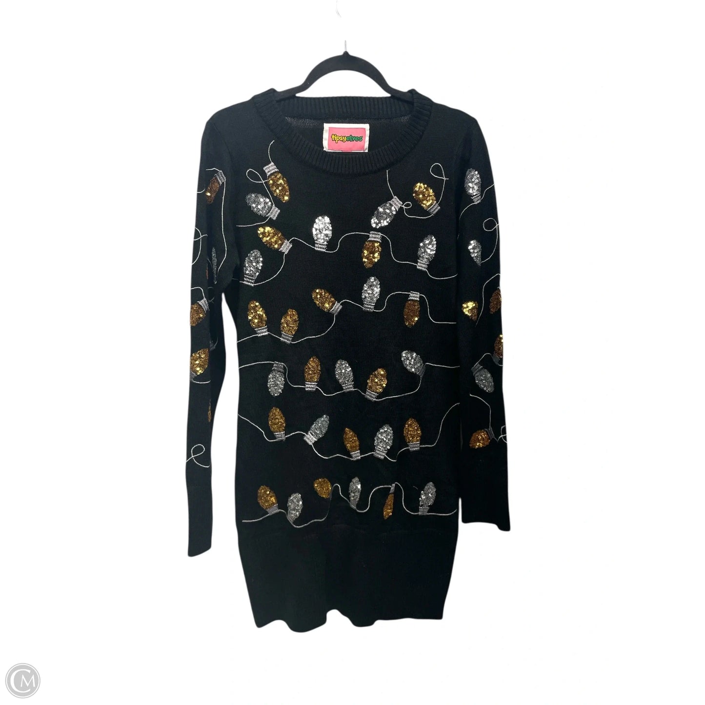 Dress Sweater By tipsyelves - In Multi-colored, Size: M