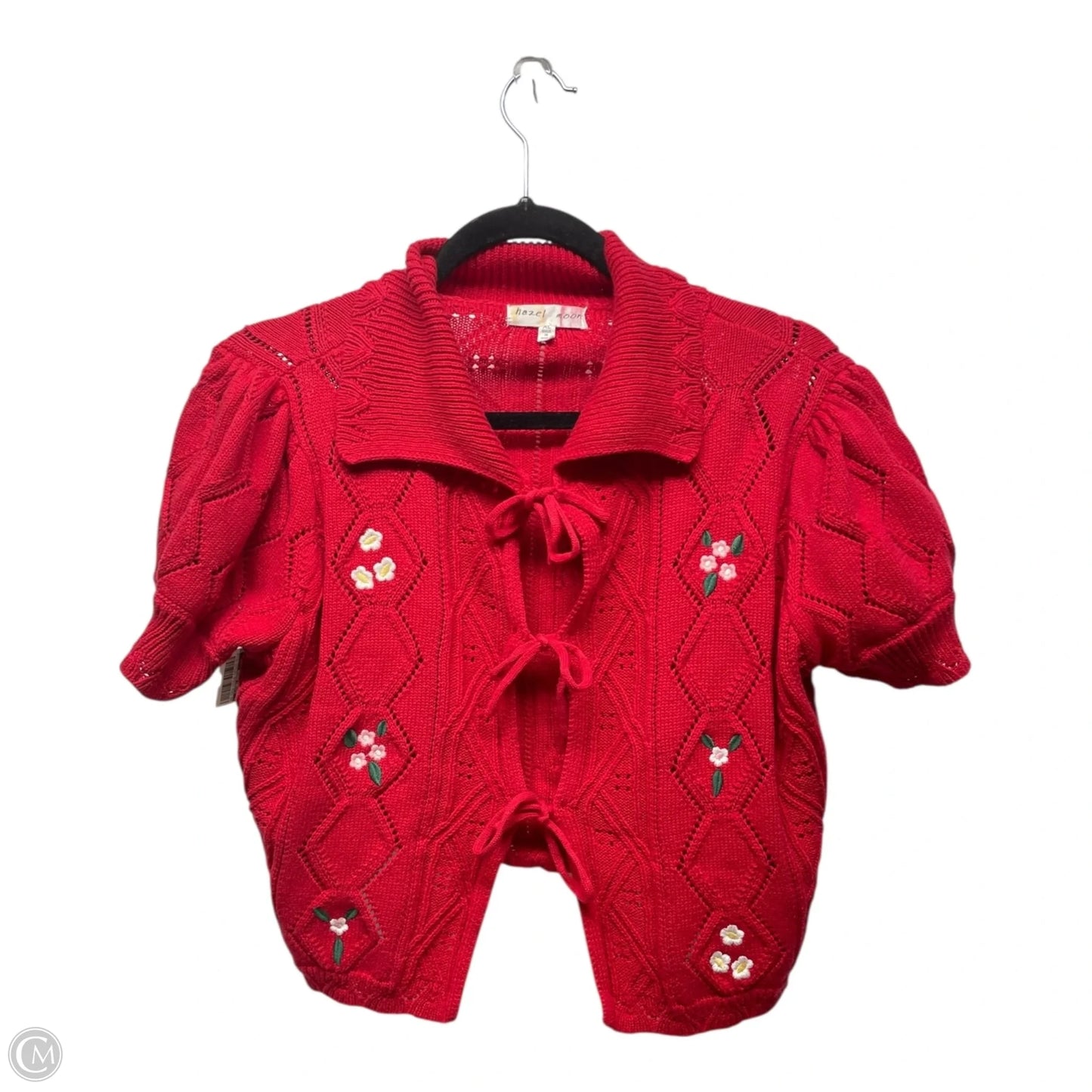 Cardigan By Clothes Mentor In Red, Size: Xl