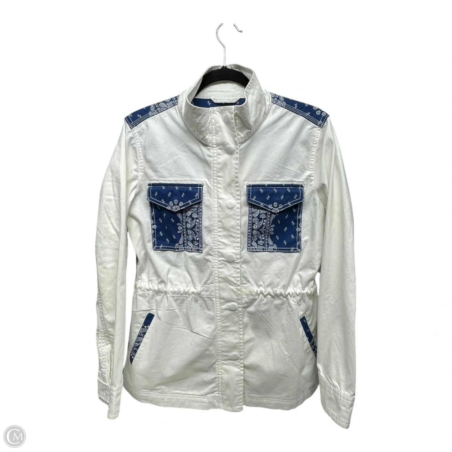 Jacket Other By Style And Company In Blue & White, Size: S
