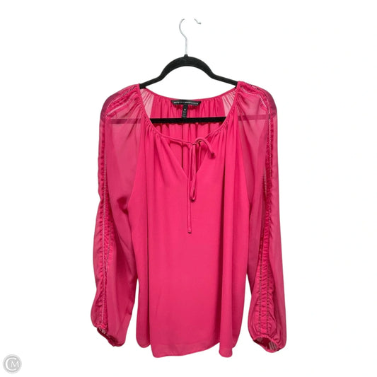 Top Long Sleeve By White House Black Market In Pink, Size: 12