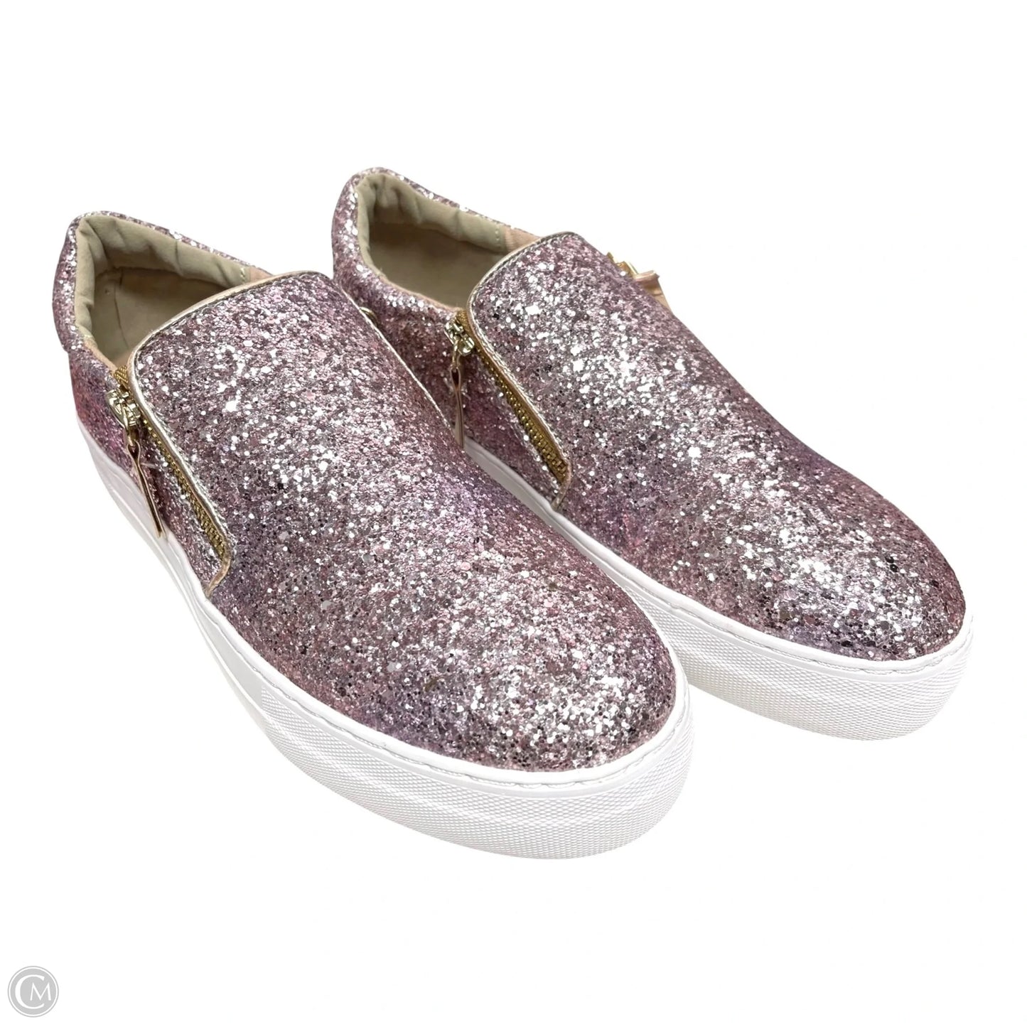 Shoes Flats By Not Rated In Purple & Silver, Size: 8