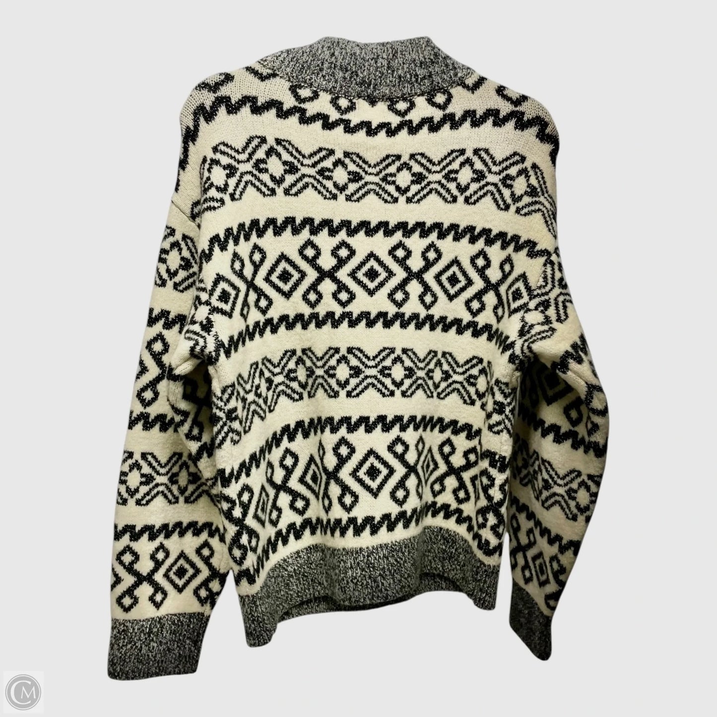 Sweater By A New Day In Black & Cream, Size: S