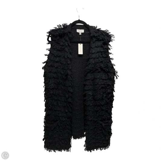 Vest Sweater By Anthropologie In Black, Size: S