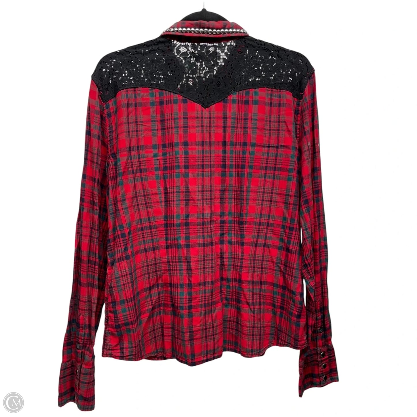 Top Long Sleeve By Denim & Supply By Ralph Lauren In Plaid Pattern, Size: Xl