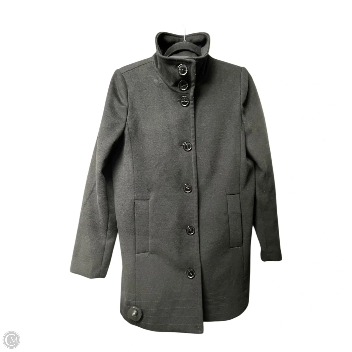 Coat Peacoat By Lands End In Black, Size: 6