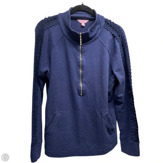 Sweatshirt Designer By Lilly Pulitzer In Navy, Size: L