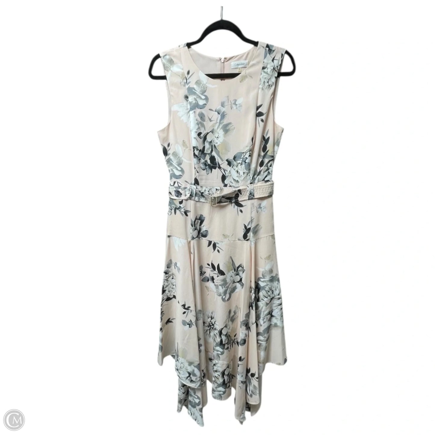 Dress Casual Maxi By Calvin Klein In Floral Print, Size: 8