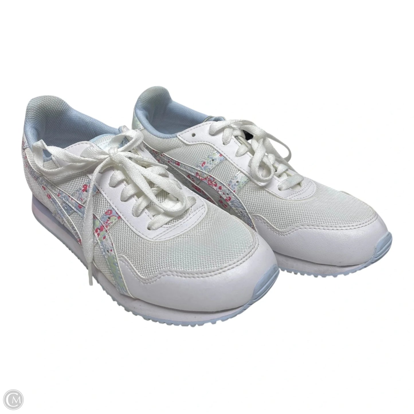 Shoes Sneakers By Asics In Blue & White, Size: 9