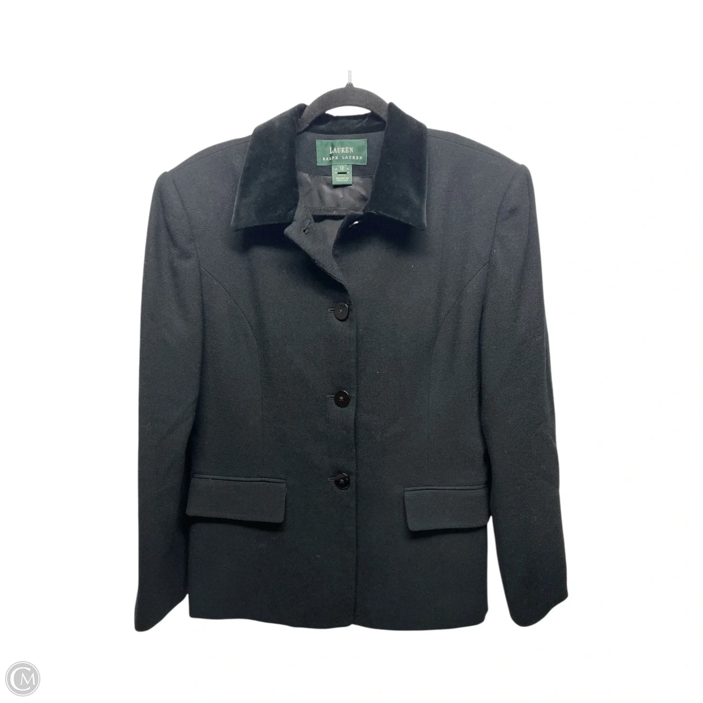 Blazer By Lauren By Ralph Lauren In Black, Size: 12