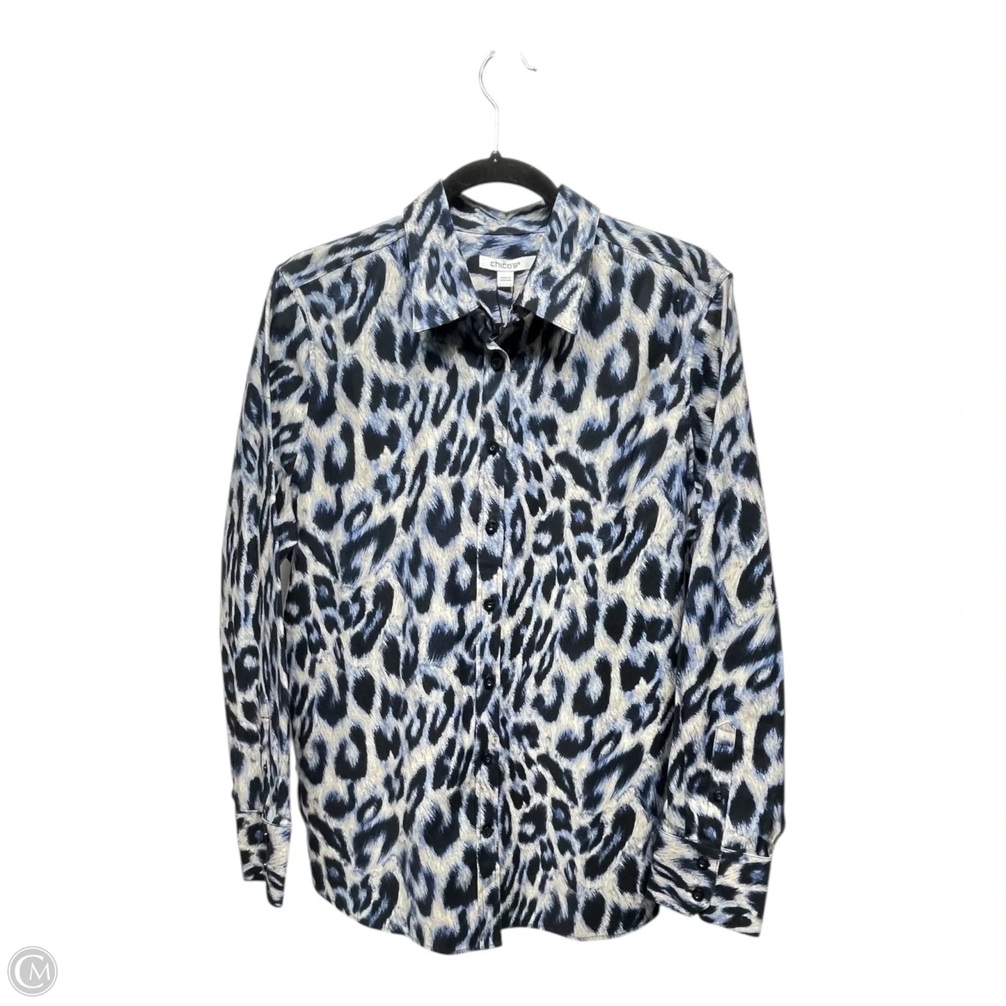 Top Long Sleeve By Chicos In Animal Print, Size: 12