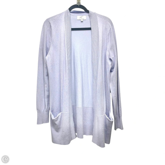 Cardigan By Joan Vass In Purple, Size: L