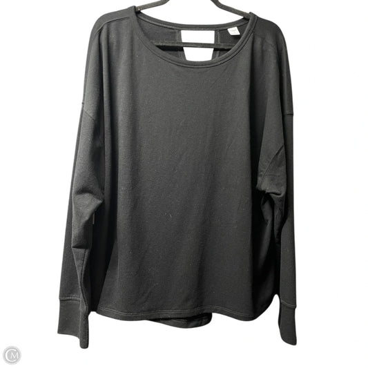 Athletic Top Long Sleeve Crewneck By Old Navy In Black, Size: Xl