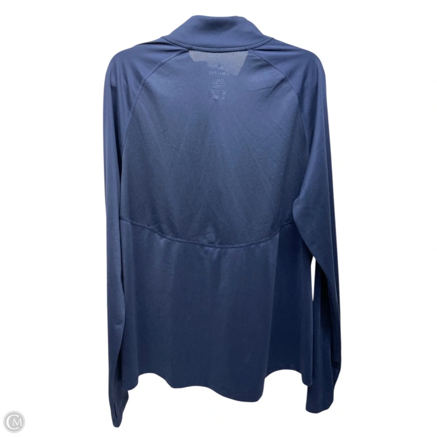 Athletic Sweatshirt Collar By Nike Apparel In Navy, Size: Xxl
