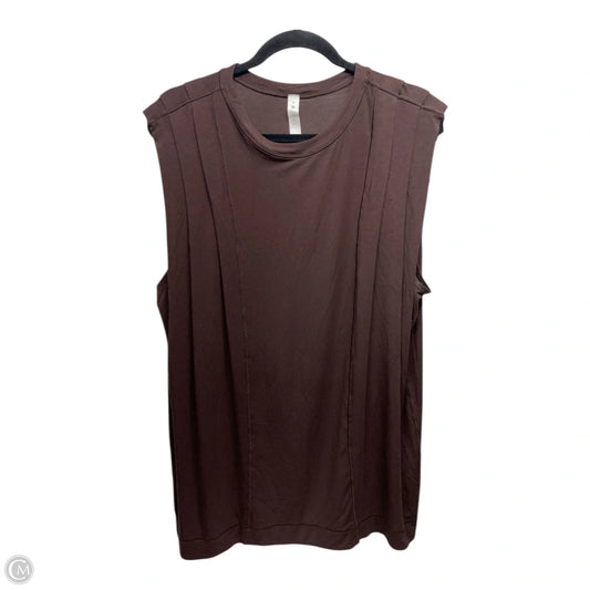 Athletic Tank Top By Lululemon In Brown, Size: 10