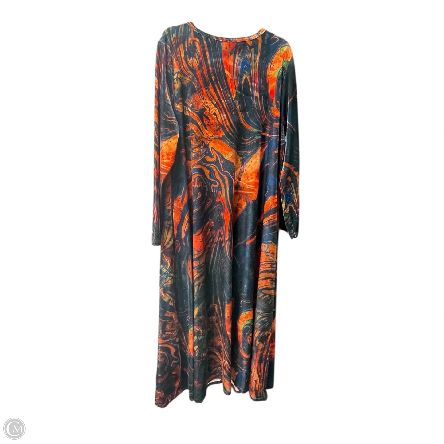 Dress Casual Maxi By Soft Surroundings In Blue & Orange, Size: 2x