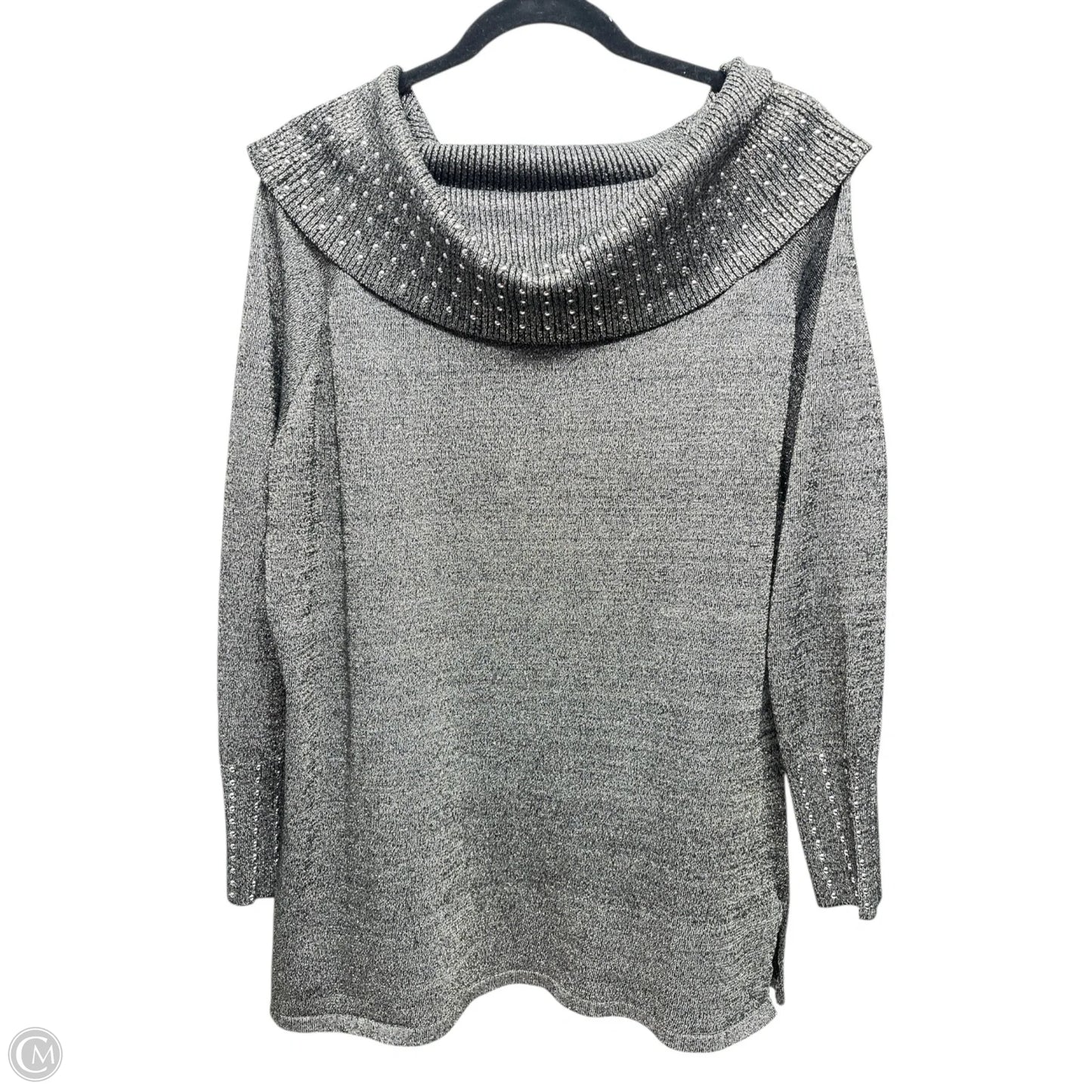 Sweater By QUESTIONS? In Silver, Size: Xl