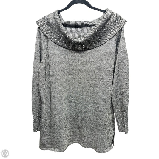 Sweater By QUESTIONS? In Silver, Size: Xl