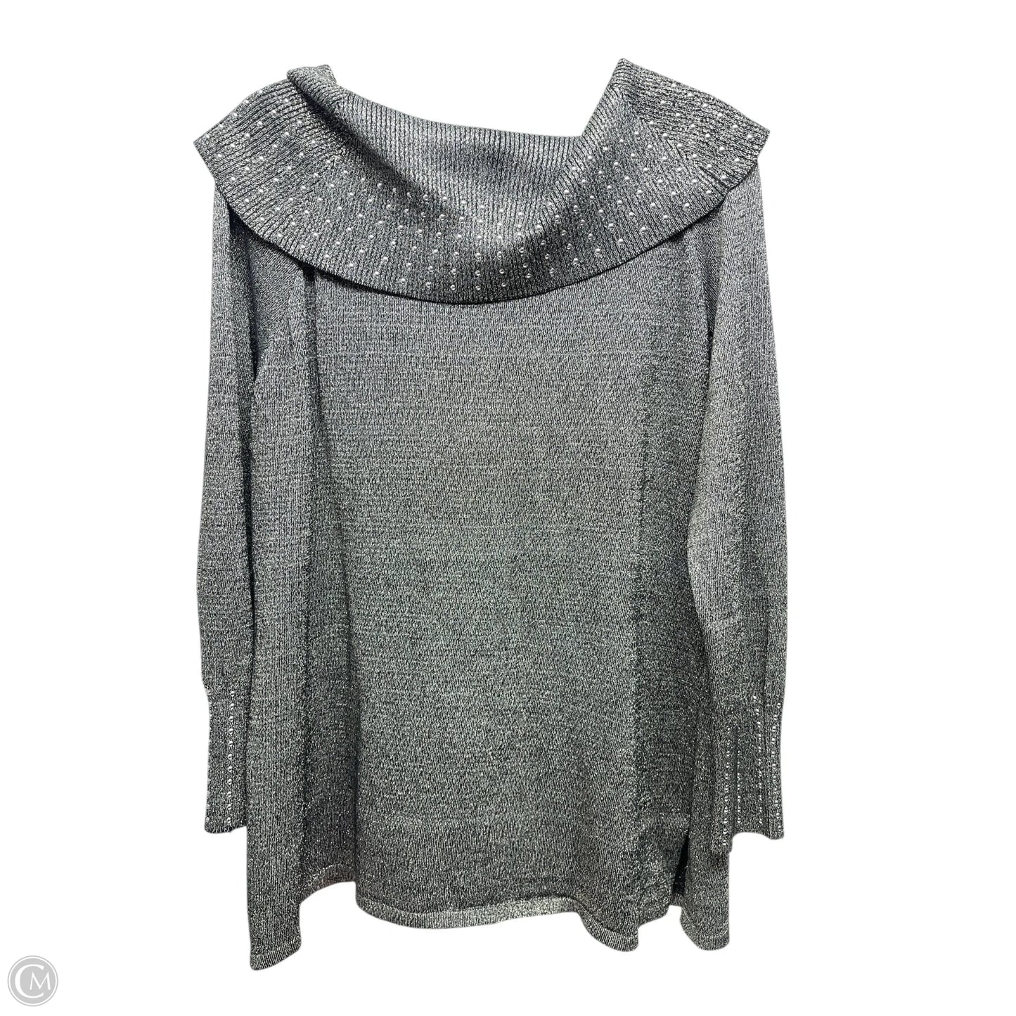 Sweater By QUESTIONS? In Silver, Size: Xl