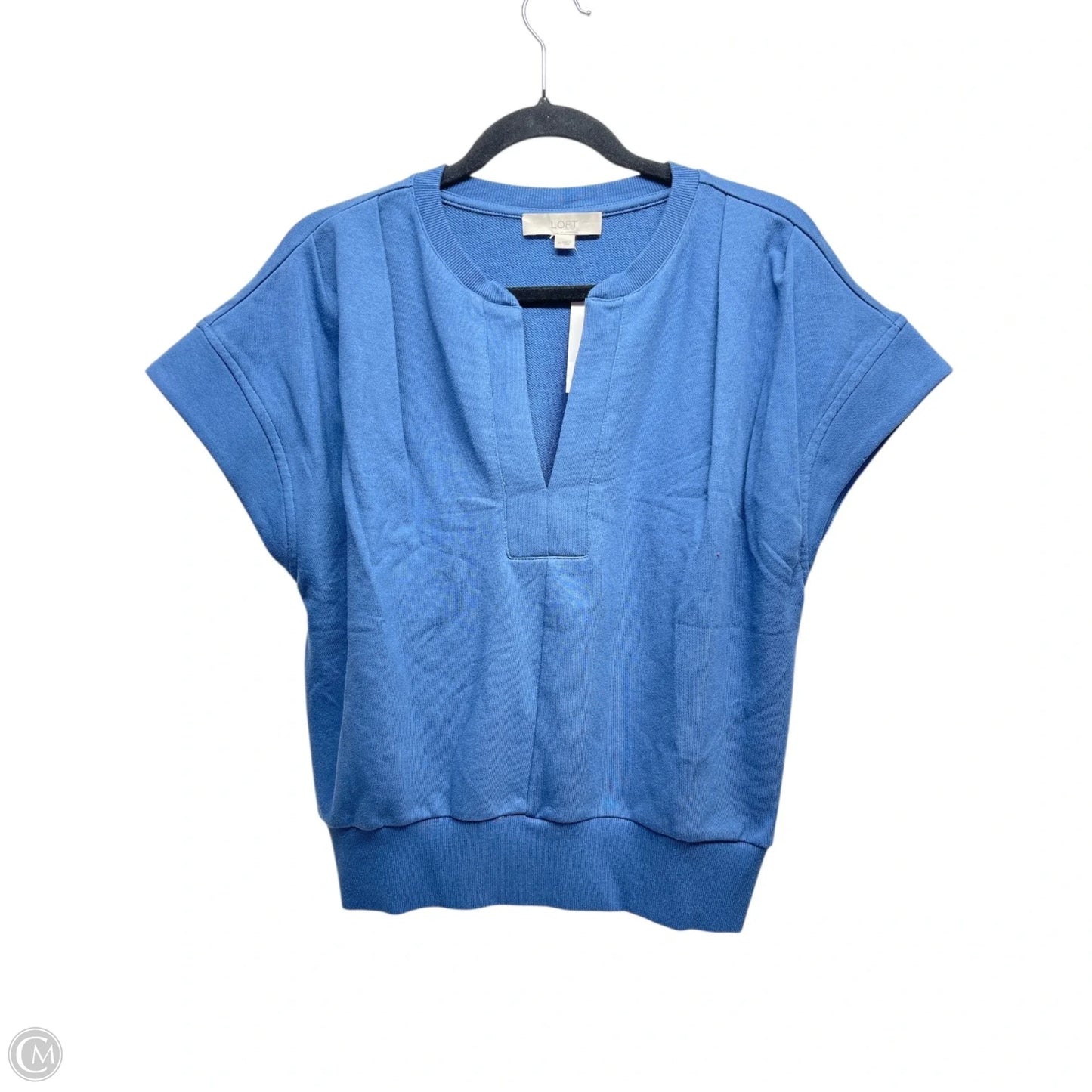 Top Short Sleeve By Loft In Blue, Size: M