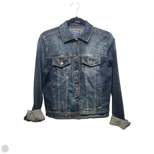 Jacket Denim By Just Usa In Blue Denim, Size: M