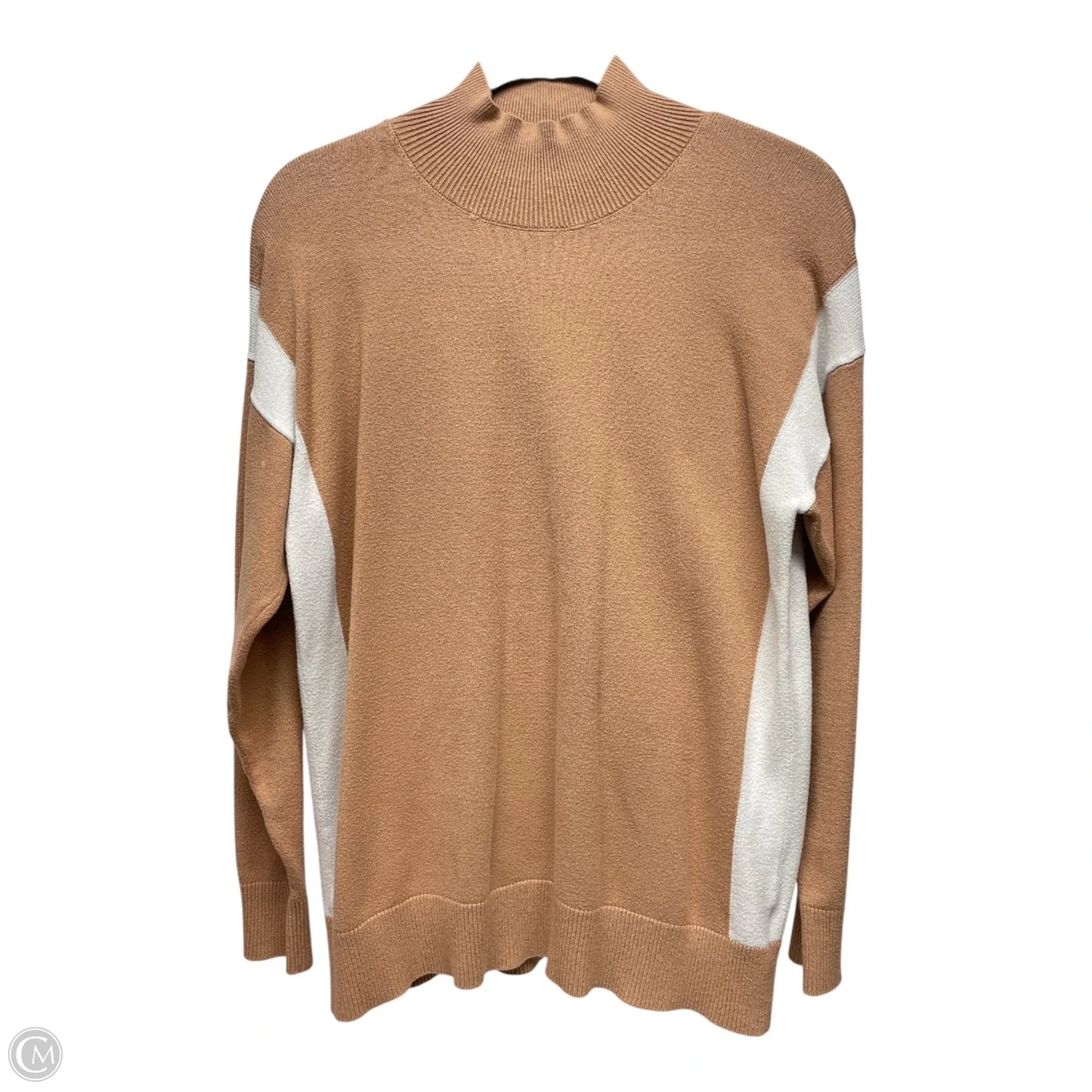 Sweater By Express In Tan & White, Size: S