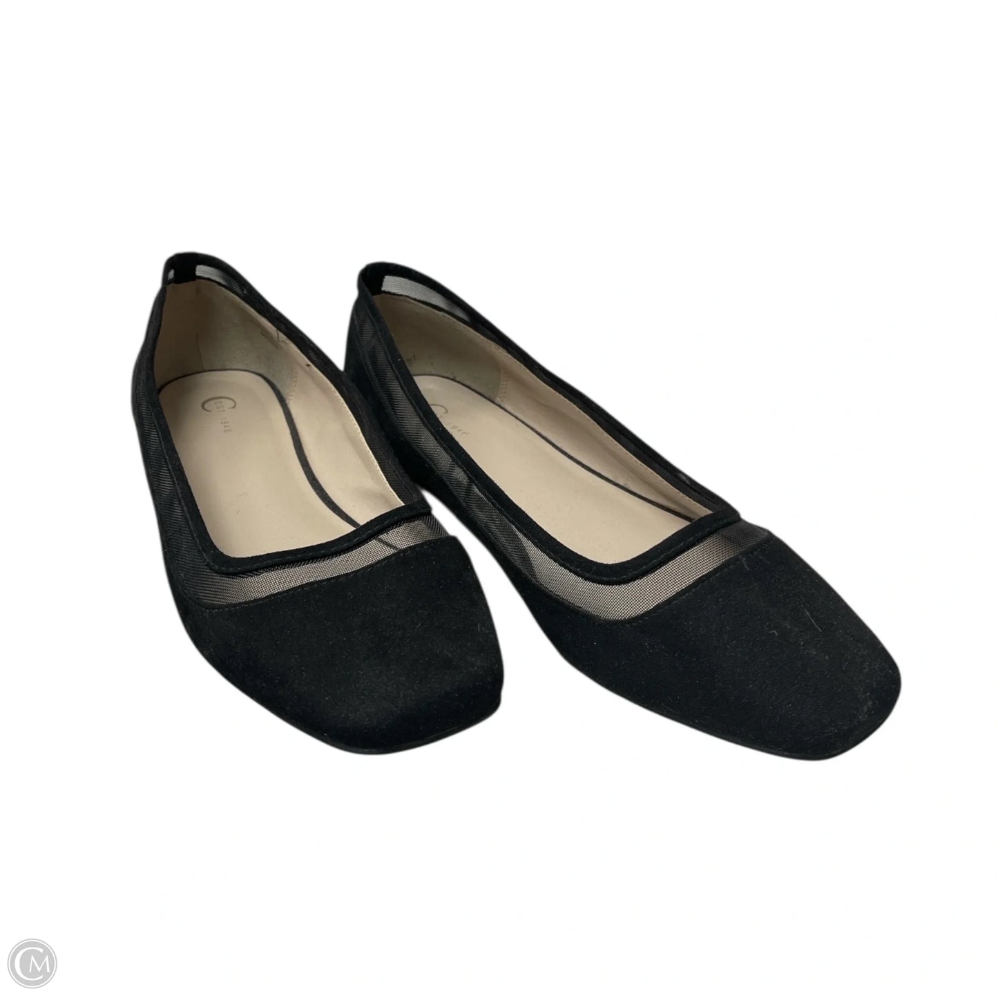 Shoes Flats By Cato In Black, Size: 10