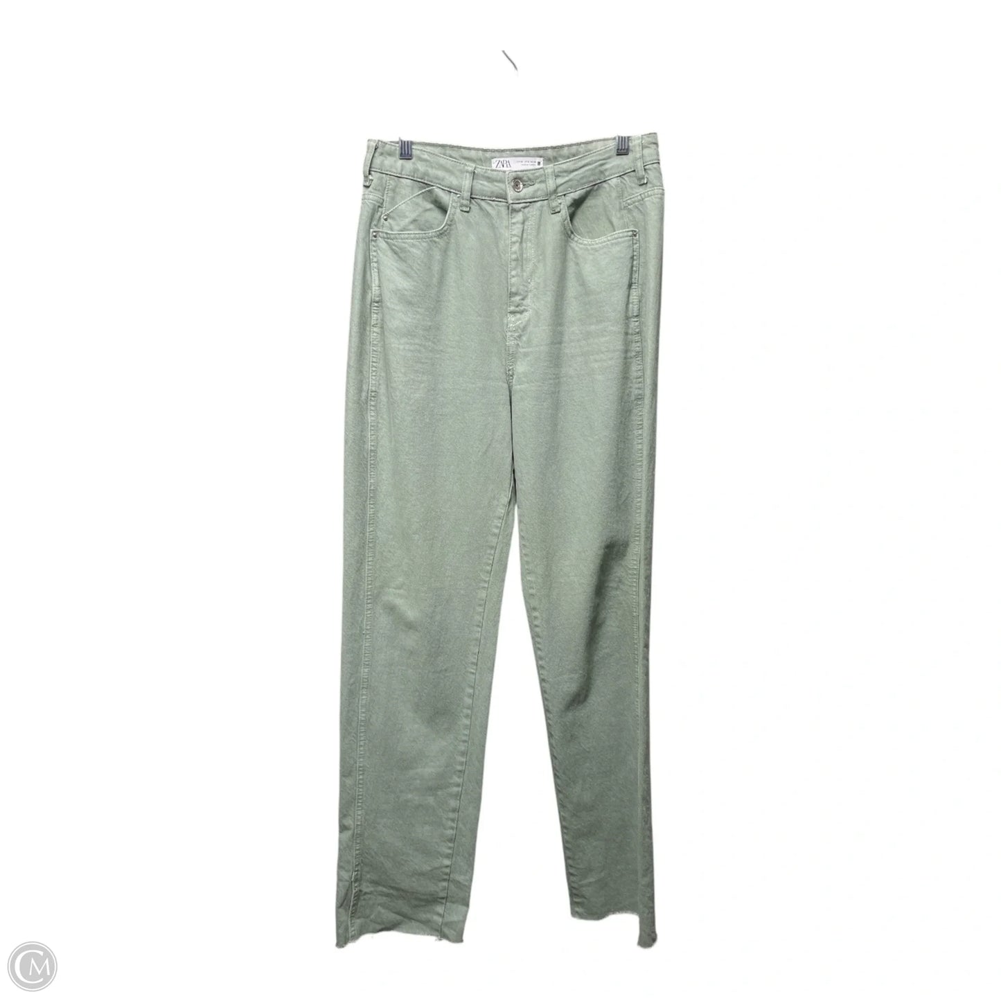 Jeans Straight By Zara In Green, Size: M