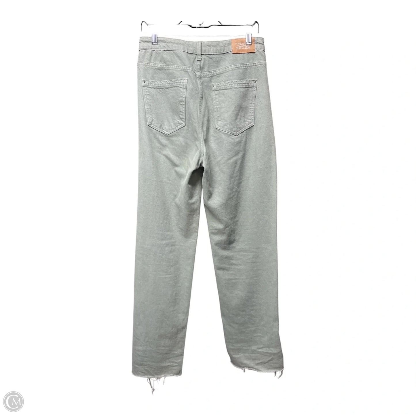 Jeans Straight By Zara In Green, Size: M