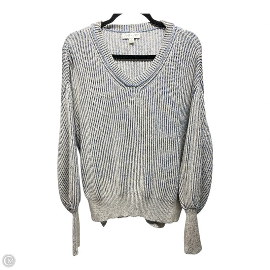 Sweater By She + Sky In Blue & Cream, Size: M
