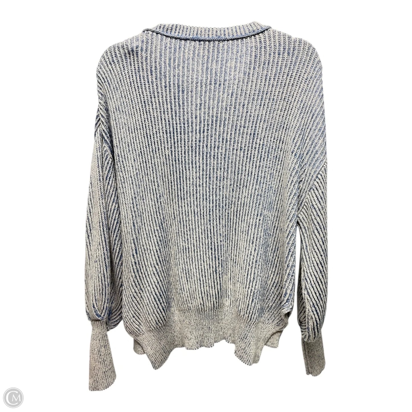 Sweater By She + Sky In Blue & Cream, Size: M