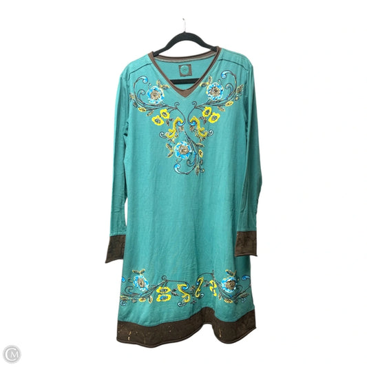 Dress Casual Short By Double D Ranch In Floral Print, Size: L