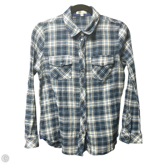 Top Long Sleeve By Kut In Plaid Pattern, Size: Sp