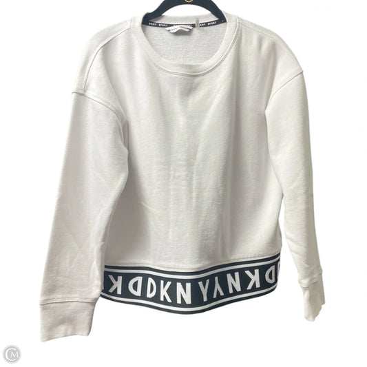 Sweatshirt Crewneck By Dkny In White, Size: S