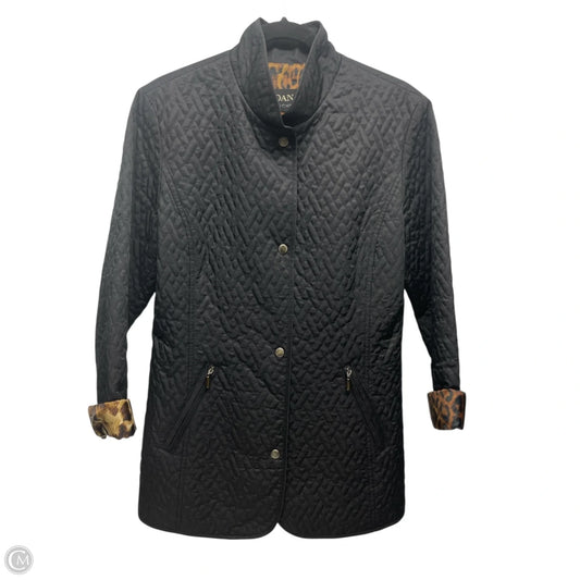 Jacket Puffer & Quilted By Dana Buchman In Black, Size: L