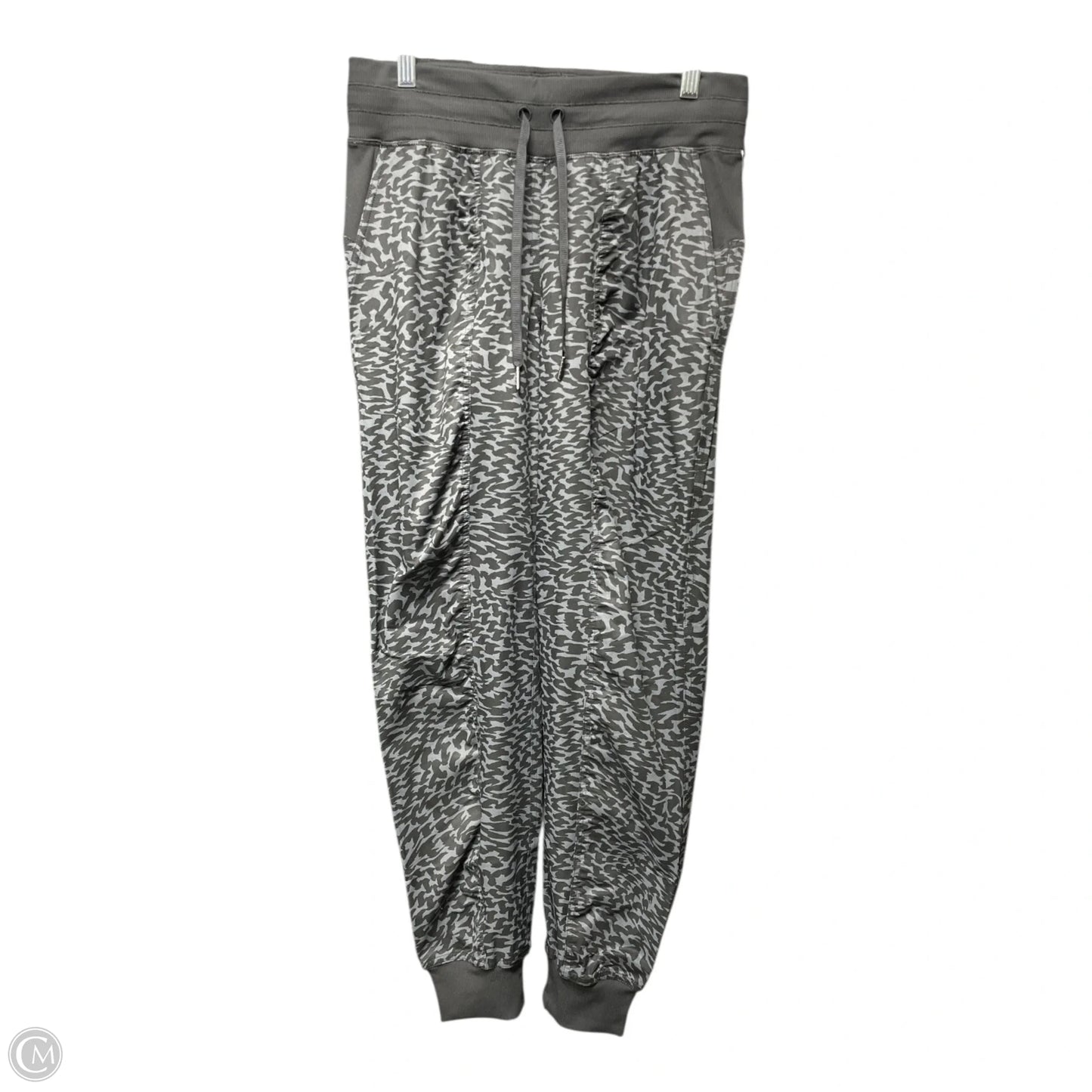 Athletic Pants By Lululemon In Black & Grey, Size: 6
