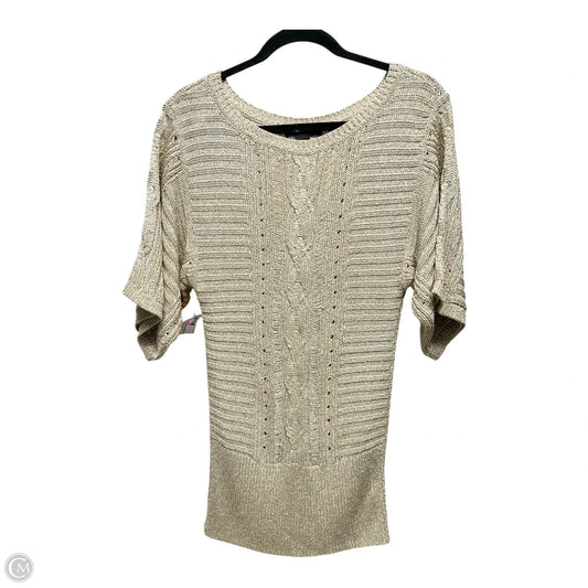 Sweater By White House Black Market In Gold & Tan, Size: S