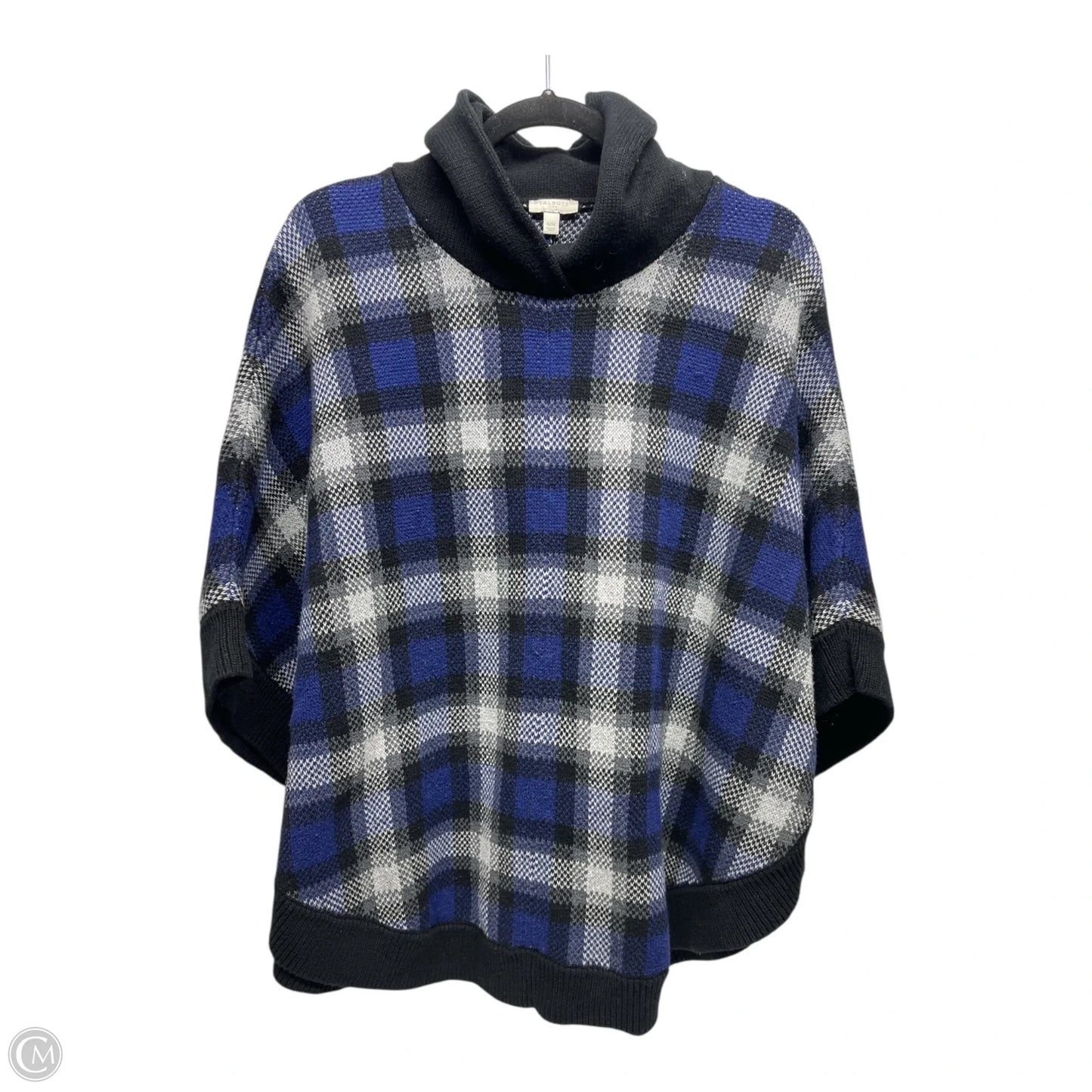 Poncho By Talbots In Plaid Pattern, Size: M