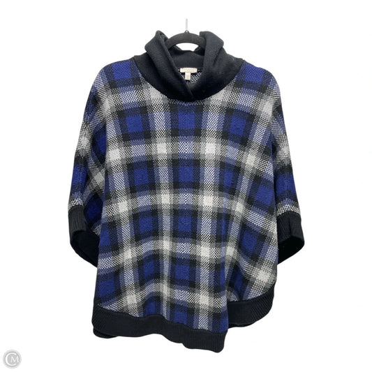 Poncho By Talbots In Plaid Pattern, Size: M