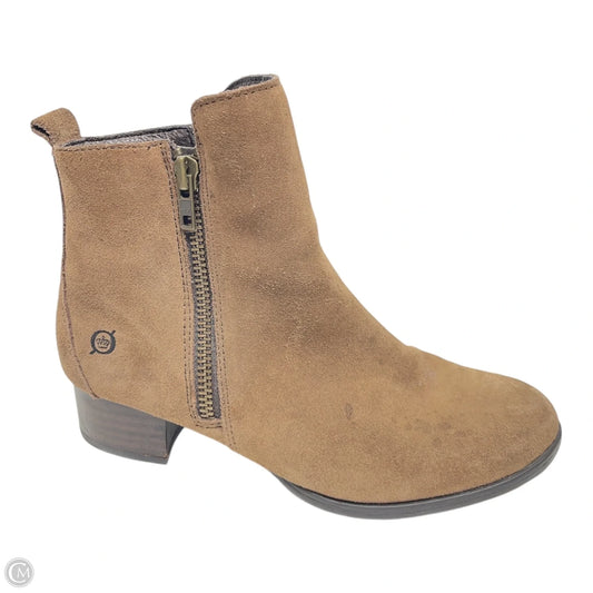 Boots Ankle Heels By Born In Brown, Size: 7