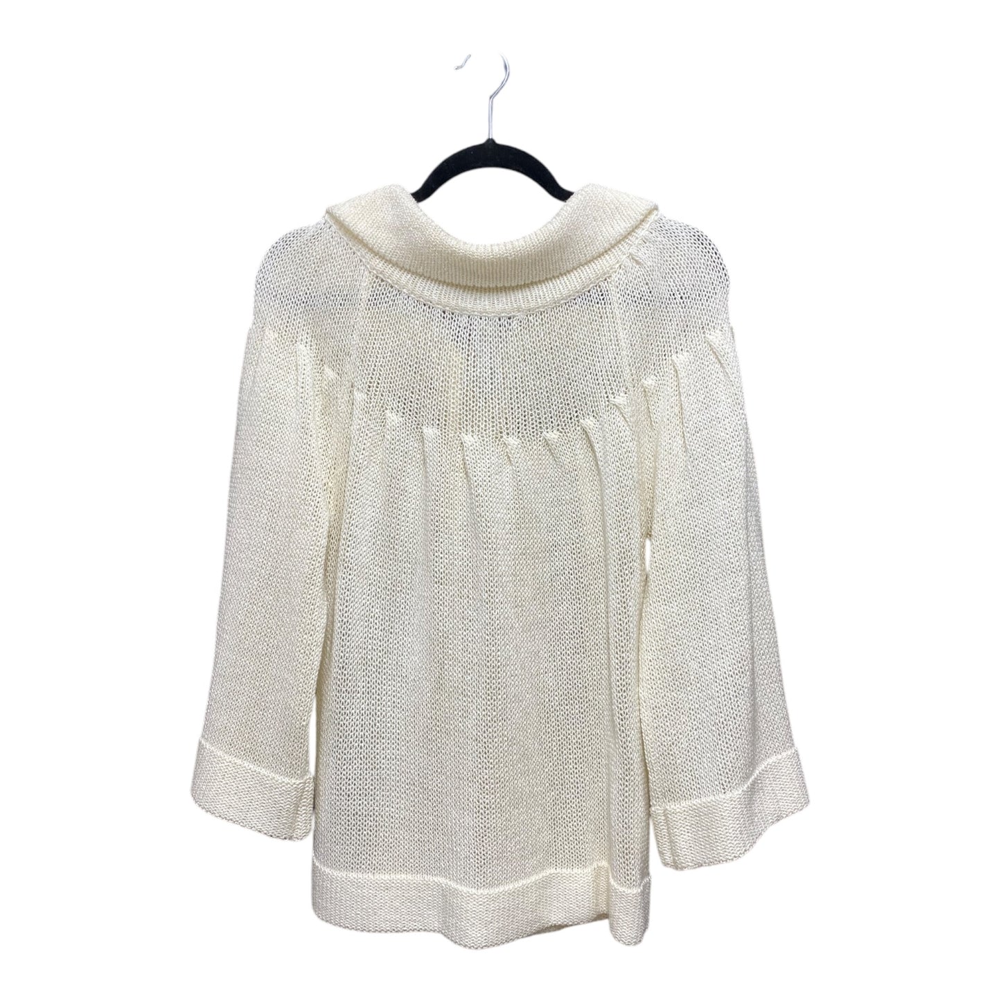 Sweater By Clothes Mentor In Cream, Size: L